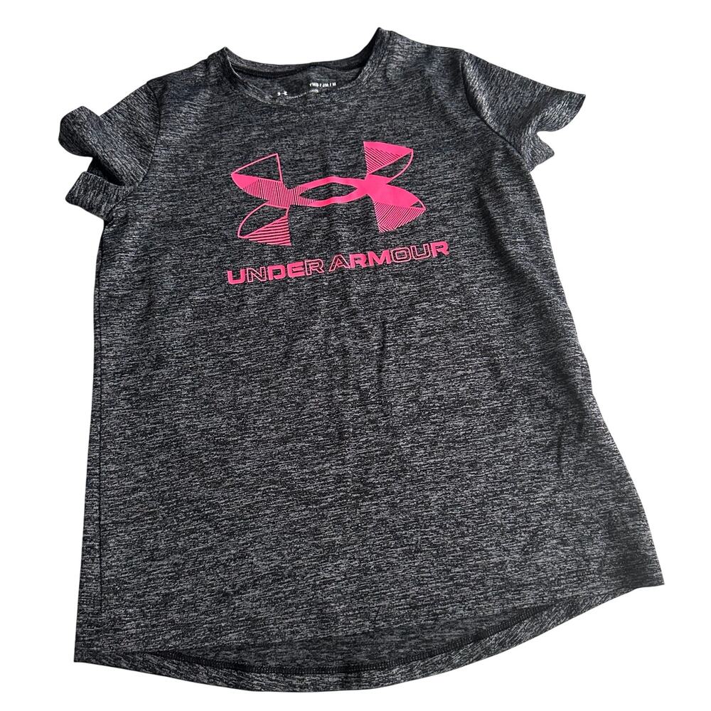 Under Armour Youth medium Gray Athletic Tee Shirt